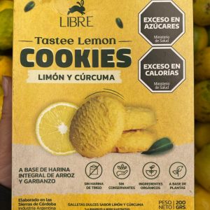 Galletitas Agroecologicas SIN GLUTEN Limon y curcuma Libre 200grs