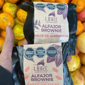 Alfajor Brownie Almendras/Mani agroecologico SIN GLUTENLibre 70grs