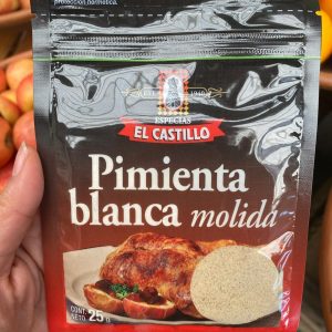 Pimienta blanca molida El Castillo x 25 grs