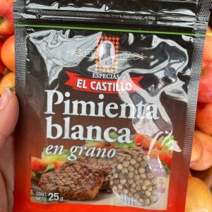 Pimienta blanca en grano El Castillo x 25 grs