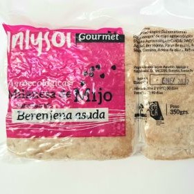 Milanesas gourmet agroecologica de mijo BERENJENA x 4 unidades